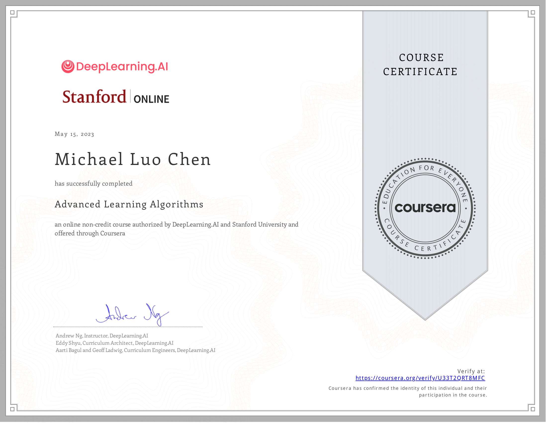 Advanced Learning Algorithms